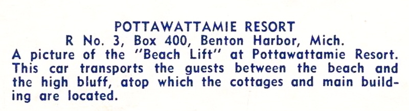 Pottawattamie Resort - Vintage Postcard